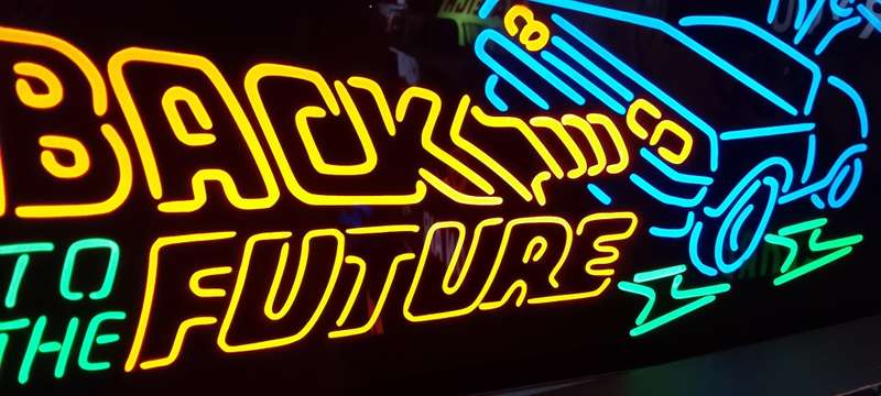 back to the future light box